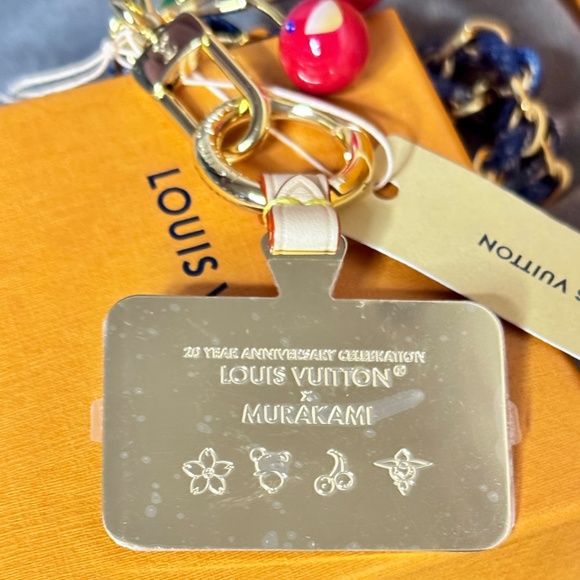 Louis Vuitton x Murakami Denim Cherry Phone Holder - Picture 10 of 11
